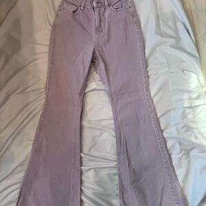 PacSun Lavender High Rise Flare Jeans size 25